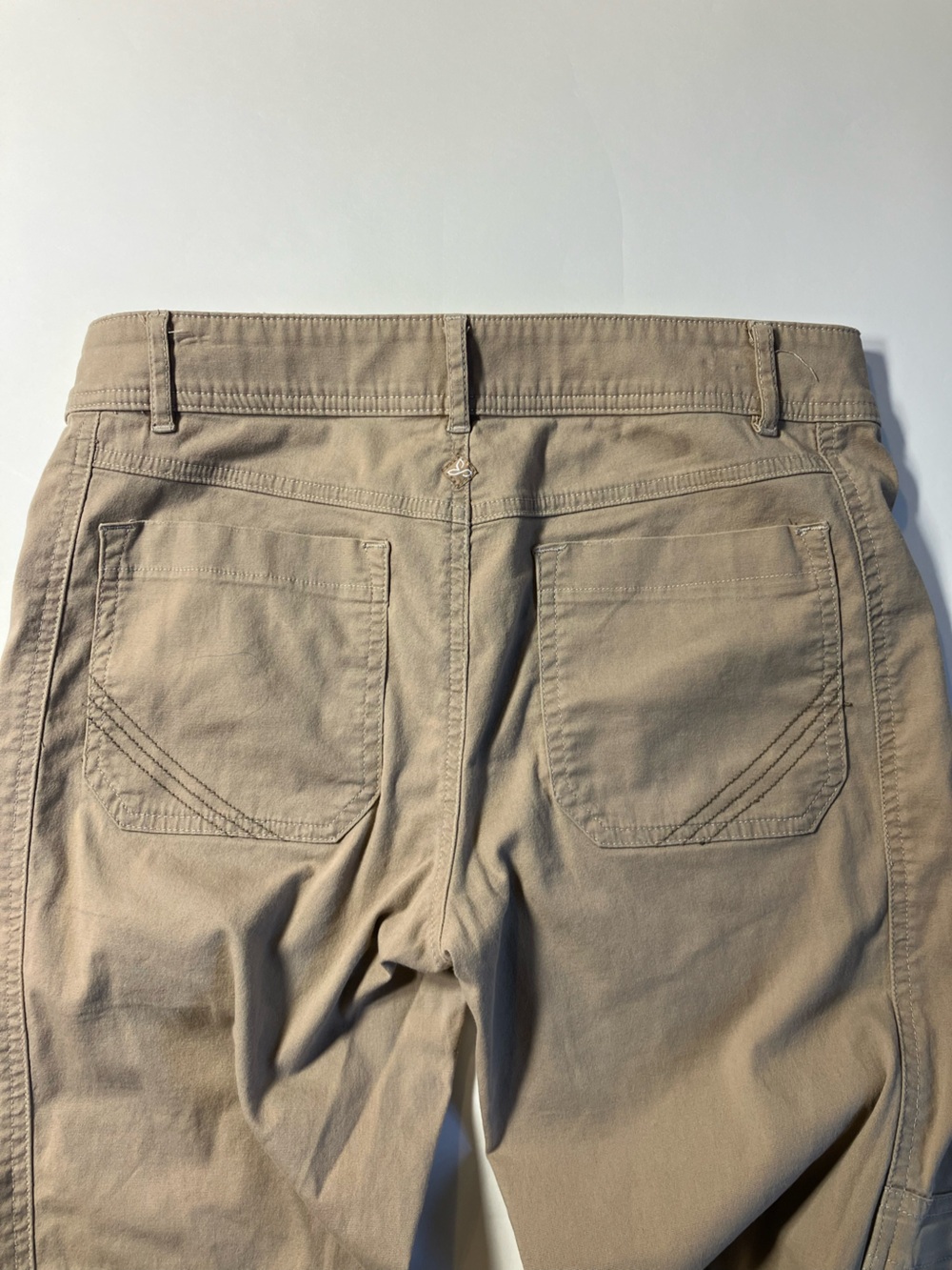 Prana Women's Khaki Wide-Leg Utility Pants - Picture 3 of 8